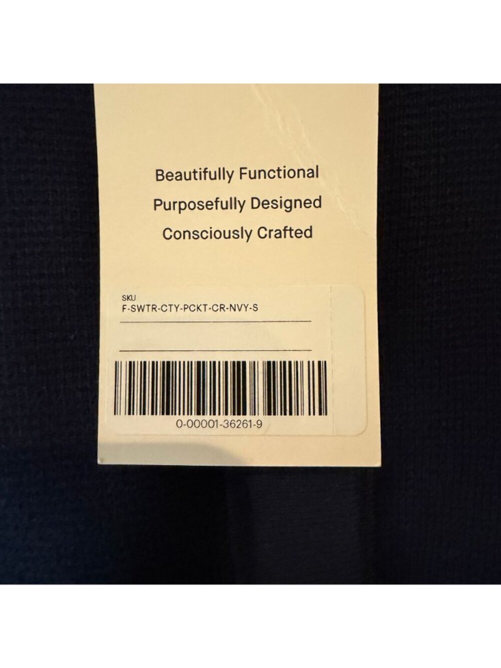 Everlane The Crew Cardigan in Everyday Cotton Women's Size Small in Navy NWT! - Picture 4 of 6